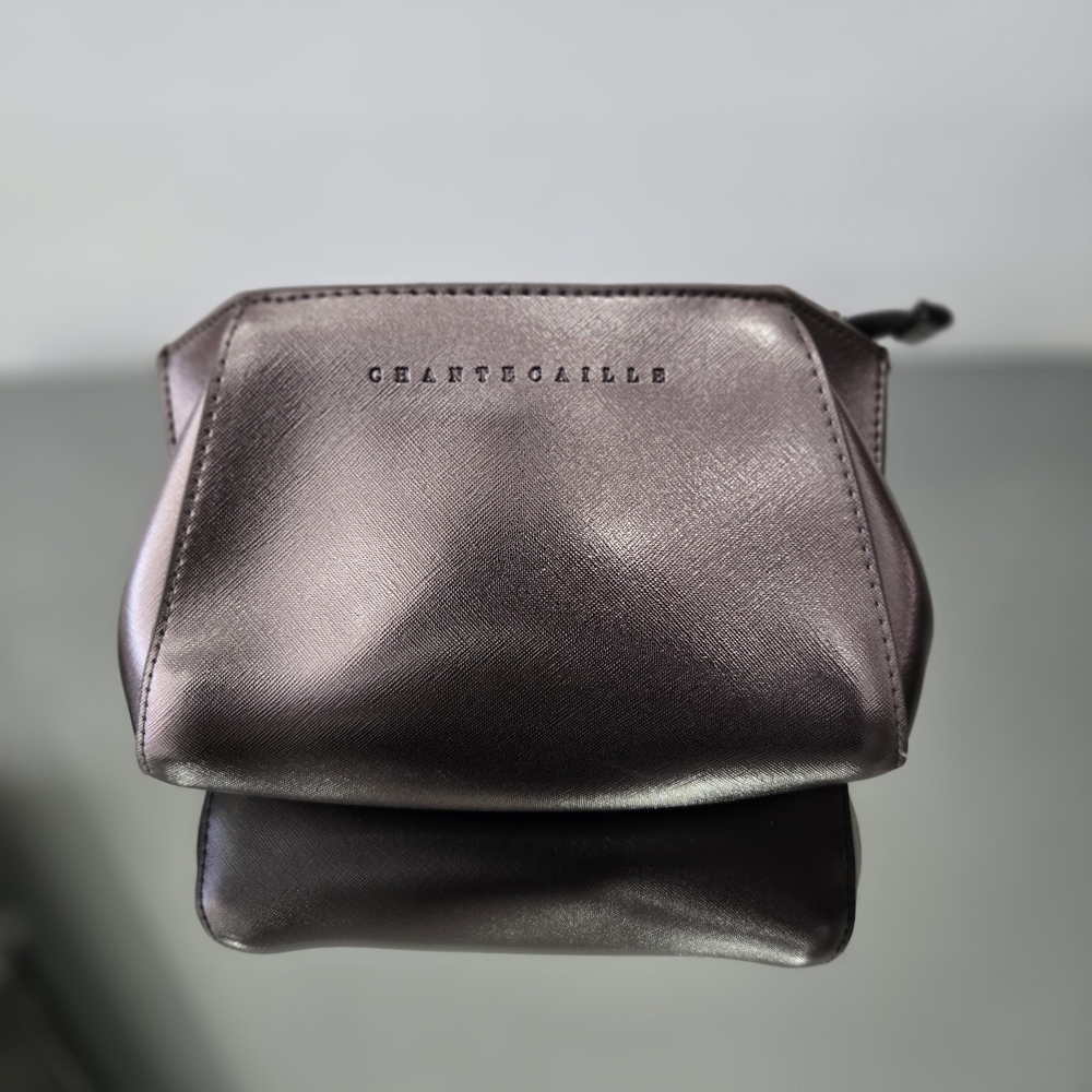 Chantecaille Shimmering Silver Pouch